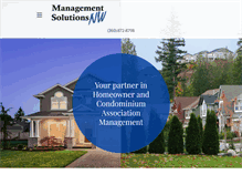 Tablet Screenshot of managementsolutionsnw.com
